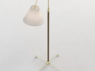 Curves Floor Lamp 3D model
