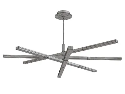 Stacked Chandelier Low-poly 3D model