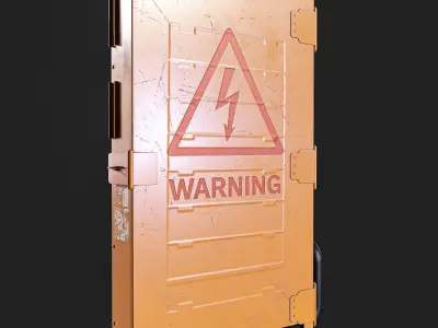 Electric Fuse Box   3 Types Low-poly 3D model