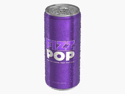  Sleek Soda Can With Droplets 300ml V2 
