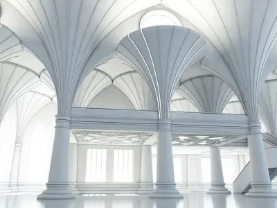 Modern Classic Interior Scene 7 3D model