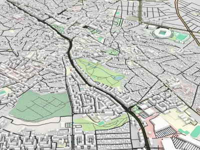 Cityscape Craiova Romania 3D model