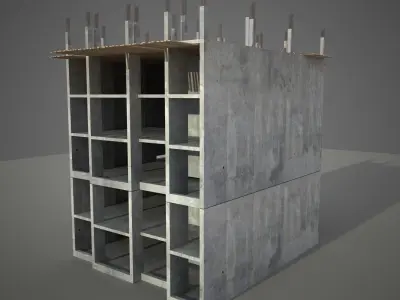 Construction Building 3D model