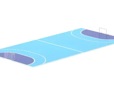Handball Court Arena 3D model