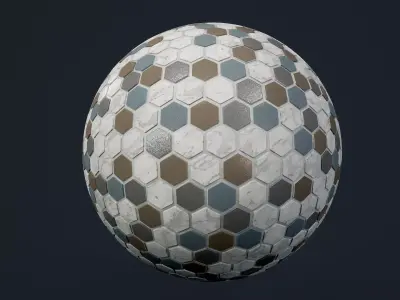 Marble Tile Seamless PBR Texture Texture