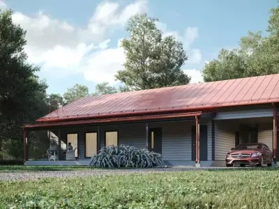 Modern House 005 Finland Low-poly 3D model