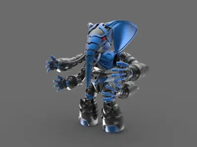 Robot elephant 3D model