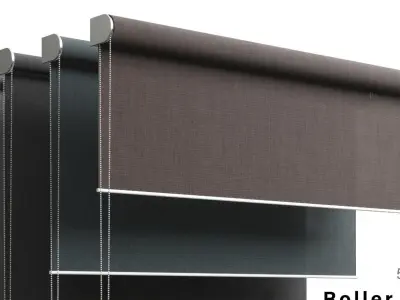 Roller blinds 01 3D model