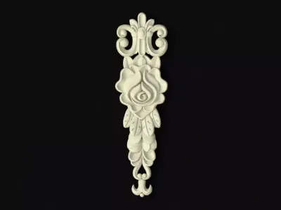 dekor ornate door knob 3D model
