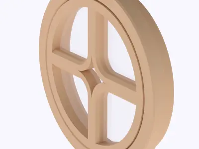 Functional Round window style 1 multi-color  3D print model