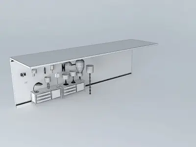 Various domestic lights 3D model