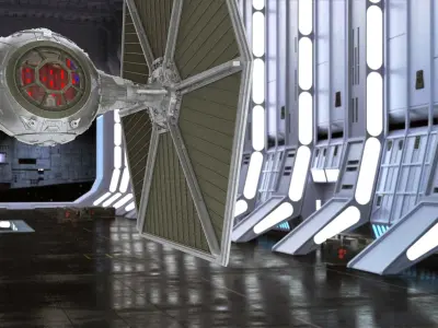 STAR WARS EMPIRE TIE STARFIGHTERS READY TO PRINT 3D Model Pack