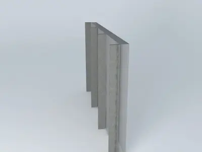 3 glass panel Free 3D model