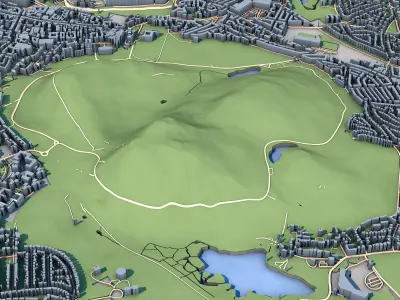 Edinburgh City Scotland 3D model