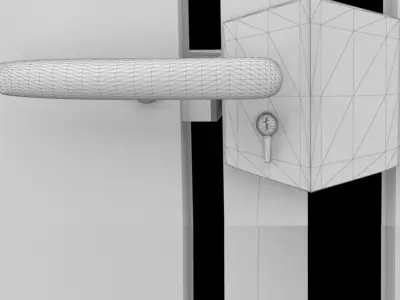 Gate industrial style 3D model