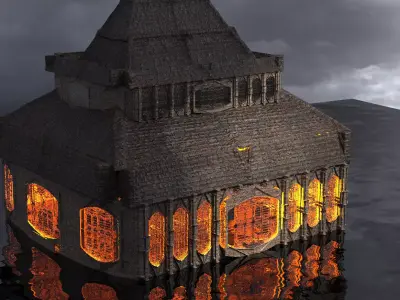 Lizard man Town Hall 5 3D model