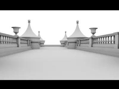 Old Bridge- 3d Model 3D model