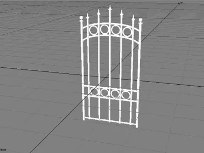Steel Gate Type 3 3D model