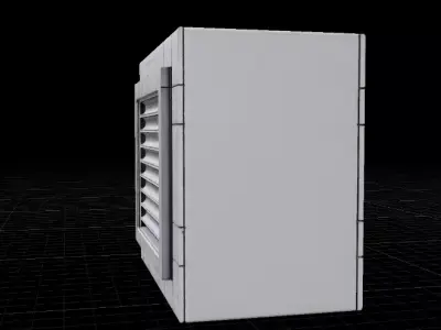 Air Duct Vent Modular Industrial 3D Model Low-poly 3D model