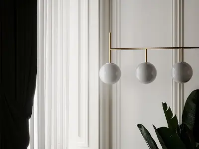 Enu Tr Bulb Suspension Frame Pendant Lamp by Dopo Domani 3D model