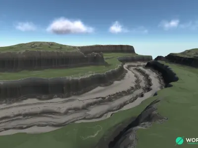 Plateau River 03 3D model