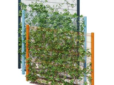 Ivy wall eight 3D model