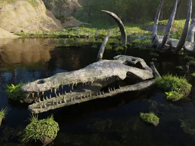 Skeleton Scene 3D model