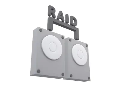 RAID Icon v1 001 Low-poly 3D model