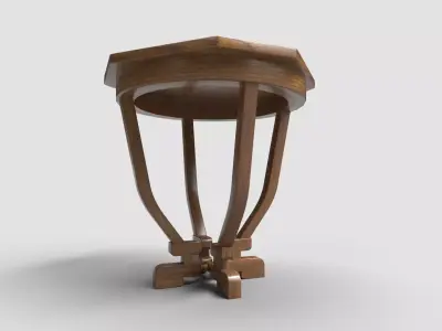 Octagon Table CG107 3D model
