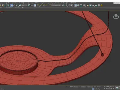 Fabbian glu chandelier Low-poly 3D model