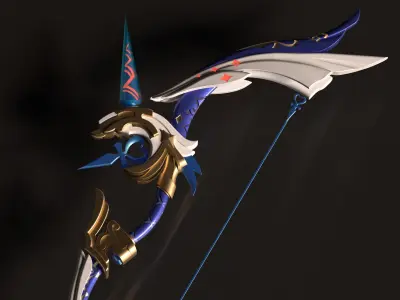 Genshin Impact - Amos Bow - 3d file -stl 3D print model