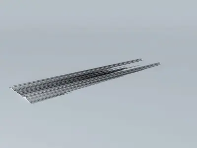 Eco Rail SnowTrack Straight Old Steam Days Free 3D model