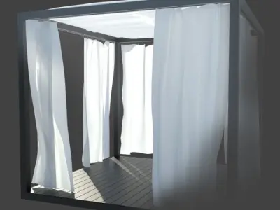 Caribbean gazebo 3D model