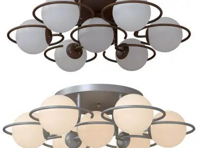 Ceiling chandelier Galio SL418-402-07 and SL418-102-07 3D model