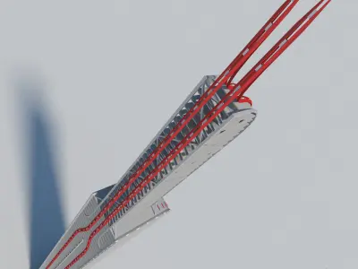 Futuristic Sci-Fi Skyscraper 05 3D model