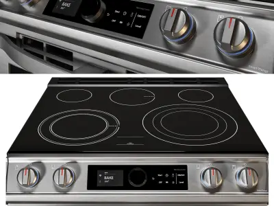 Samsung Kitchen Appliances Set 01 Low-poly 3D model