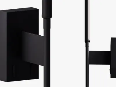 One Light 65144BW Reading Spots Aluminium 3D model
