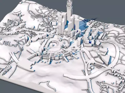 Mecca Makkah City Saudi Arabia 3D print model