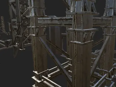 Metal Frame Kit  Low-poly 3D model