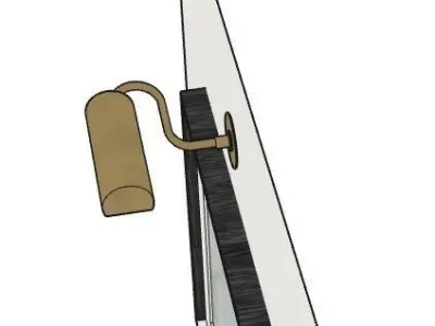 Urban Electric Raval Sconce and Bookcase 3D model