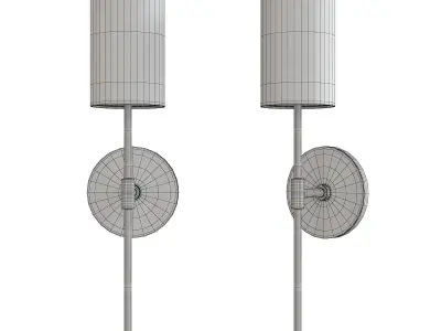 Olivia Linen Wall Sconce Low-poly 3D model