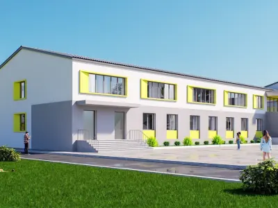 school Low-poly 3D model