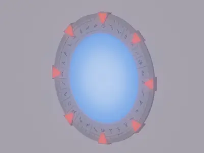 Stargate Low-poly 3D model