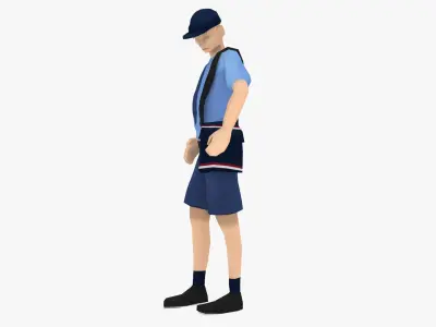  Big Rigged Low Poly Characters Collection for Maya 