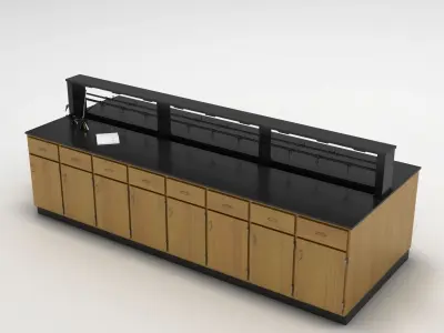 Laboratory Table 01 Low-poly 3D model