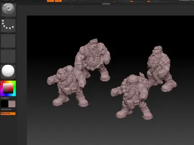 SPACE NANETTI base Squod no weapon 3D print model