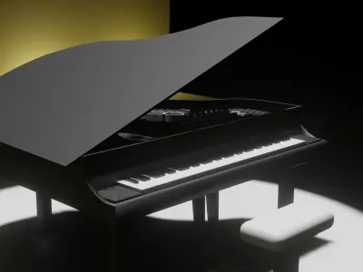 Grand piano 3D model