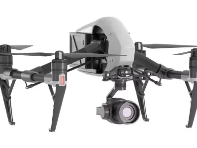DJI Inspire 2 drone v1 3D model