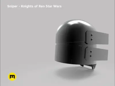 Sniper helmet - Knights of Ren - Star Wars universe 3D print model