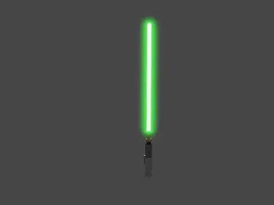 Lightsaber star wars Low-poly 3D model
